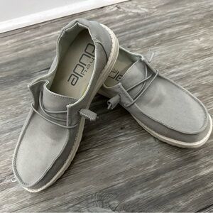 Hey Dude Wendy Chambray Light Grey size 9 shoes